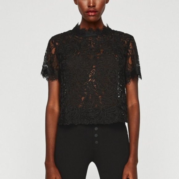 Black Lace Top
